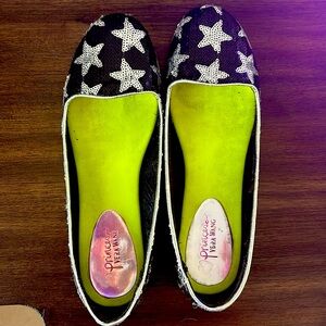 Princess Vera Wang Star Sequined flats.